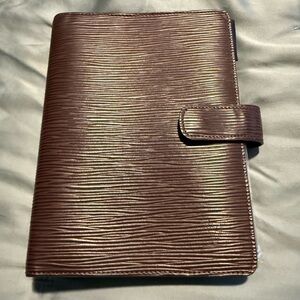 Louis Vuitton Epi Brown Leather Agenda MM